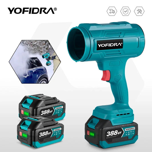 Electric Blower Turbo Jet Fan Violent Air Gun Handheld Snow Car Dryer Leaf Dust Blowing Tool for 21V 18V Battery Pins